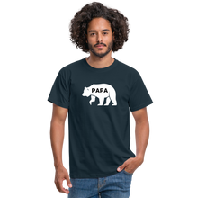 Charger l'image dans la galerie, Männer T-Shirt - Papa Bär - Navy