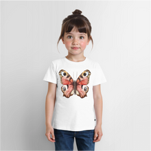 Lataa kuva Galleria-katseluun, Kinder Premium T-Shirt - Schmetterling - Weiß