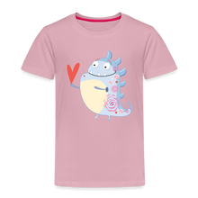 Load image into Gallery viewer, Kinder Premium T-Shirt - kleines Monster mit Herz - Hellrosa