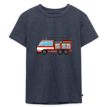 Lataa kuva Galleria-katseluun, Kinder Premium T-Shirt - Feuerwehr - Jeansblau