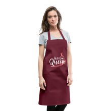 Indlæs billede til gallerivisning Kochschürze für Damen - Kitchen Queen - Bordeaux