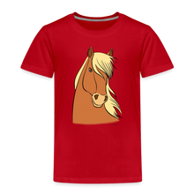 Load image into Gallery viewer, Kinder Premium T-Shirt mit Pferdekopf - Rot