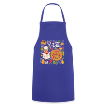 Carica l'immagine nel visualizzatore di Gallery, Küchenschürze für Damen - Pizza - Royalblau