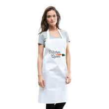 Carica l'immagine nel visualizzatore di Gallery, Küchenschürze für Damen - Kitchen Queen - Weiß