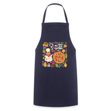 Carica l'immagine nel visualizzatore di Gallery, Küchenschürze für Damen - Pizza - Navy