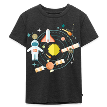 Charger l'image dans la galerie, Kinder Premium T-Shirt - Raumfahrt und Weltall - Anthrazit meliert
