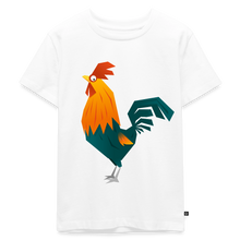 Lataa kuva Galleria-katseluun, Kinder Premium T-Shirt - Hahn - Weiß