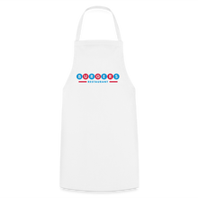 Carica l'immagine nel visualizzatore di Gallery, Weiße Kochschürze mit Retro-Logo "BURGERS RESTAURANT" im Diner-Stil
