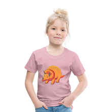 Load image into Gallery viewer, Kinder Premium T-Shirt - Dino Triceratops - Hellrosa