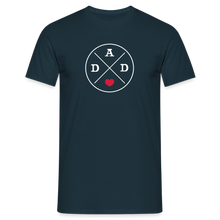 Afbeelding in Gallery-weergave laden, Männer T-Shirt - Dad mit Herz - Navy