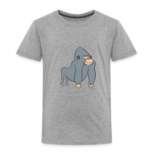 Load image into Gallery viewer, Kinder Premium T-Shirt mit Gorilla - Grau meliert