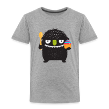 Load image into Gallery viewer, Kinder Premium T-Shirt - Kuchen Monster - Grau meliert