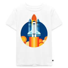 Carregar imagem no visualizador da galeria, Kinder Premium T-Shirt - Space Shuttle startet - Weiß