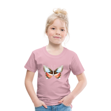 Load image into Gallery viewer, Kinder Premium T-Shirt mit Schmetterling - Hellrosa