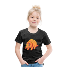 Load image into Gallery viewer, Kinder Premium T-Shirt - Dino Triceratops - Anthrazit