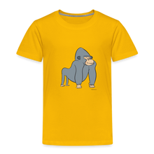 Load image into Gallery viewer, Kinder Premium T-Shirt mit Gorilla - Sonnengelb
