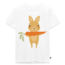 Indlæs billede til gallerivisning Kinder Premium T-Shirt - Hase mit Möhre - Weiß