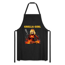 Lataa kuva Galleria-katseluun, Grillschürze - Grilla Girl - Schwarz