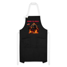 Afbeelding in Gallery-weergave laden, Grillschürze - Born to Grill - Schwarz/Weiß