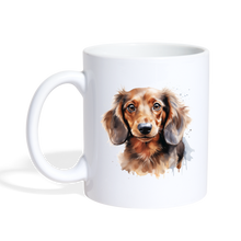 Ladda upp bild till gallerivisning, Gemalter Dackel - Tasse - weiß