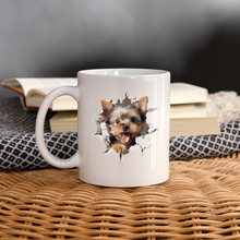 Ladda upp bild till gallerivisning, Yorkshire-Terrier Tasse - weiß