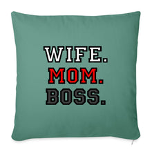 Lataa kuva Galleria-katseluun, Kissen - Wife. Mom. Boss. - Tanngrün
