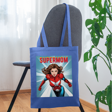 Indlæs billede til gallerivisning Jutebeutel - SUPERMOM - Hellblau