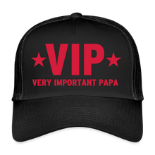 Lataa kuva Galleria-katseluun, Cap - VIP Very Important Papa - Schwarz/Schwarz