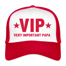 Lataa kuva Galleria-katseluun, Cap - VIP Very Important Papa - Weiß/Rot