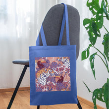 Lataa kuva Galleria-katseluun, Design Jutebeutel - Flowers and Animals - Hellblau