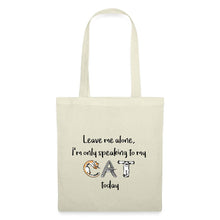 Lataa kuva Galleria-katseluun, Jutebeutel - I'm only speaking to my cat - Natur
