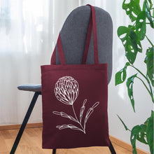 Indlæs billede til gallerivisning Jutebeutel Protea - Burgunderrot