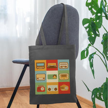 Carregar imagem no visualizador da galeria, Jutebeutel Vintage mit Radios - Graphite