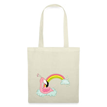 Lataa kuva Galleria-katseluun, Jutebeutel mit Flamingo und Regenbogen - Natur