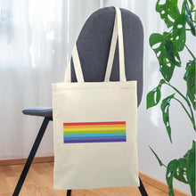 Indlæs billede til gallerivisning Jutebeutel mit Regenbogen - Natur