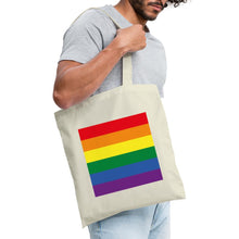Indlæs billede til gallerivisning Jutebeutel mit Regenbogenfarben - Natur