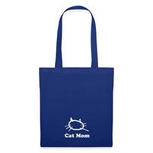 Lataa kuva Galleria-katseluun, Stoffbeutel Cat Mom - Royalblau