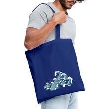 Załaduj obraz do przeglądarki galerii, Stoffbeutel - Design TIDE - Royalblau