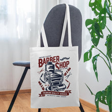 Load image into Gallery viewer, Stoffbeutel Vintage Classic Barber Shop - Weiß