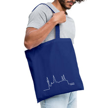 Carregar imagem no visualizador da galeria, Tragetasche: Hamburg und Skyline - Royalblau