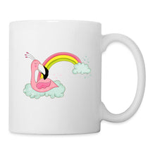 Indlæs billede til gallerivisning Süßer rosa Flamingo auf Wolke mit Regenbogen, kein Text