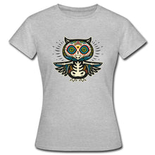 Carregar imagem no visualizador da galeria, Frauen T-Shirt Día de los Muertos - Grau meliert