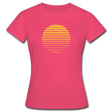 Lataa kuva Galleria-katseluun, Frauen T-Shirt - Sonnenuntergang - Azalea