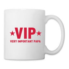 Indlæs billede til gallerivisning Papa Tasse schwarz - VIP Very Important Papa - Weiß