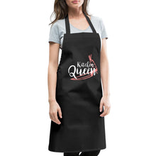 Carica l'immagine nel visualizzatore di Gallery, Kochschürze für Damen - Kitchen Queen - Schwarz