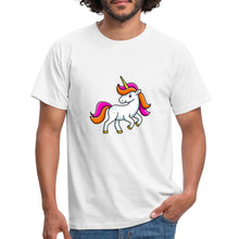 Carica l'immagine nel visualizzatore di Gallery, Männer T-Shirt - Unicorn - Weiß