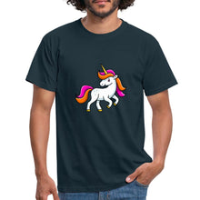 Carica l'immagine nel visualizzatore di Gallery, Männer T-Shirt - Unicorn - Navy
