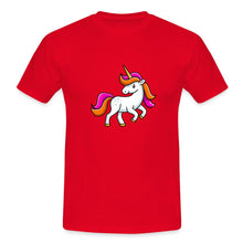 Carica l'immagine nel visualizzatore di Gallery, Männer T-Shirt - Unicorn - Rot