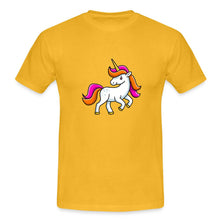 Carica l'immagine nel visualizzatore di Gallery, Männer T-Shirt - Unicorn - Gelb