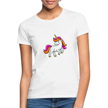 Indlæs billede til gallerivisning Frauen T-Shirt - Unicorn - Weiß